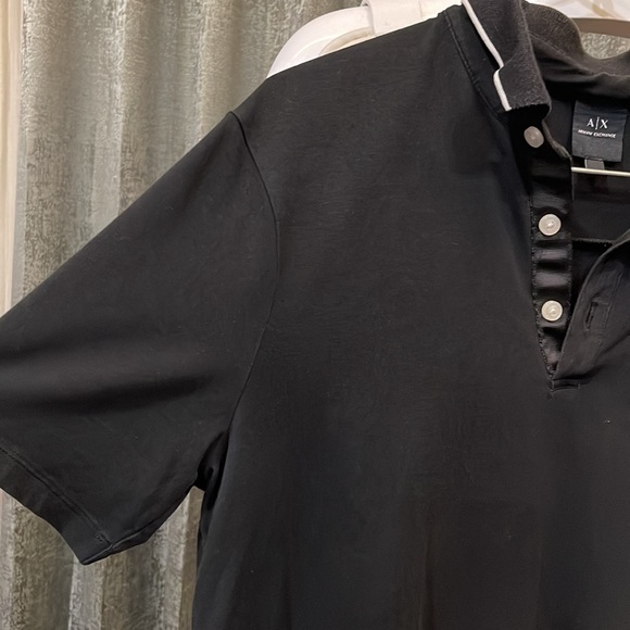 ARMANI EXCHANGE
Black Slim Fit Polo T-Shirt - Picture 8 of 11